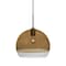 Besa Lighting Ally 12 Cord Pendant, Amber/Clear, Bronze Finish, 1x60W Incandescent 1JT-ALLY12AM-BR - alternate 1